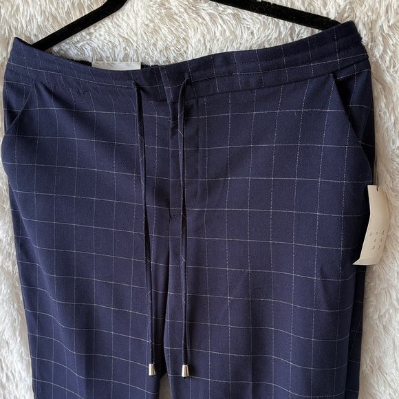 a new day Women's Navy Checkered Ankle Pants - Picture 11 of 11